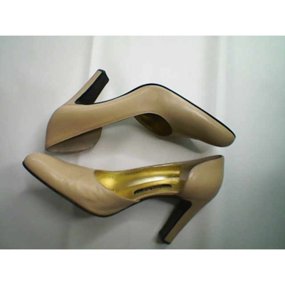 Bruno Magli Couture Beige Size 38 Chunky Heel Dress Pump - Picture 11 of 16